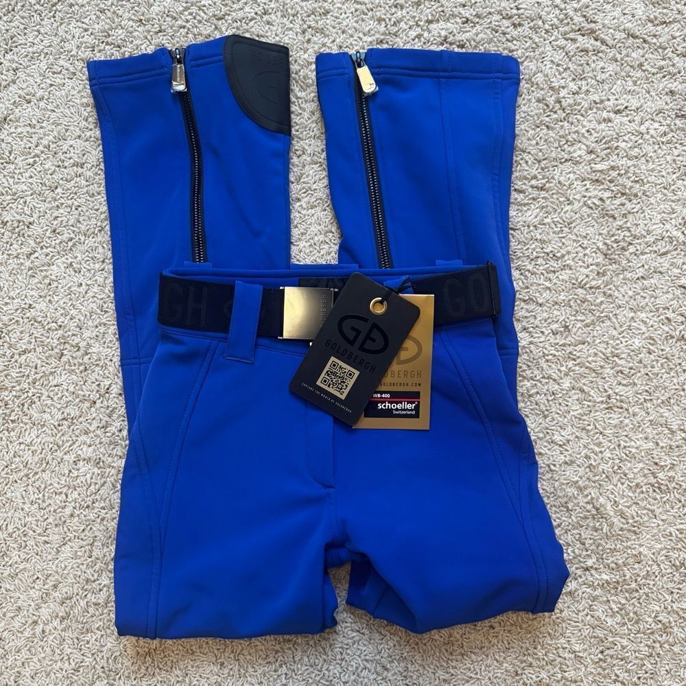 Goldbergh Pippa Ski Pants Waterproof Blue Black NWT US 6 Dazzling Blue